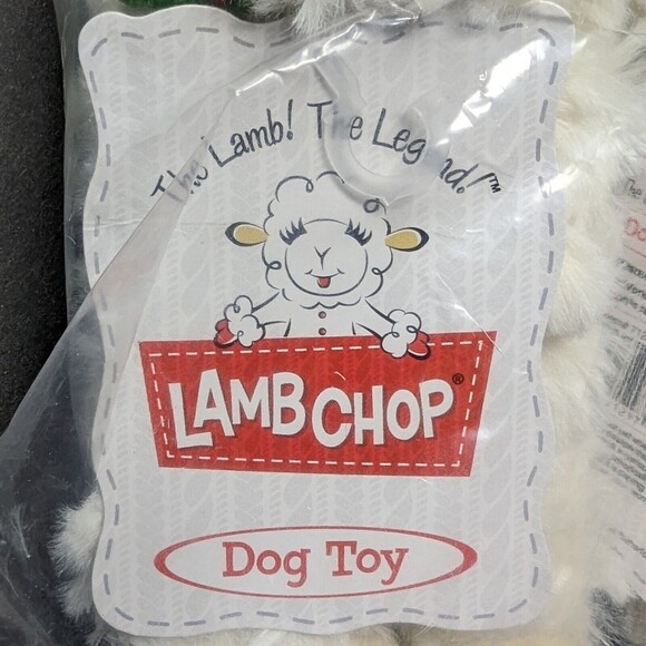 Pack Of 2 Lamb Chop Dog Toy 6" Squeaks with Green Ears Christmas Lights New - Picture 5 of 10